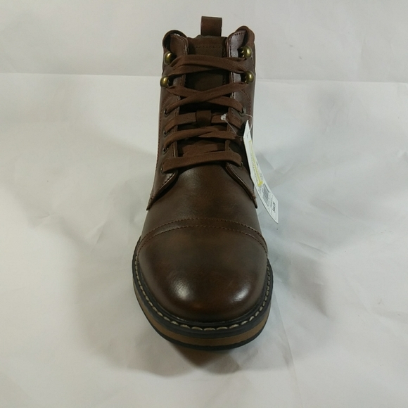 Men Brown Casual Work Boots - Picture 8 of 8